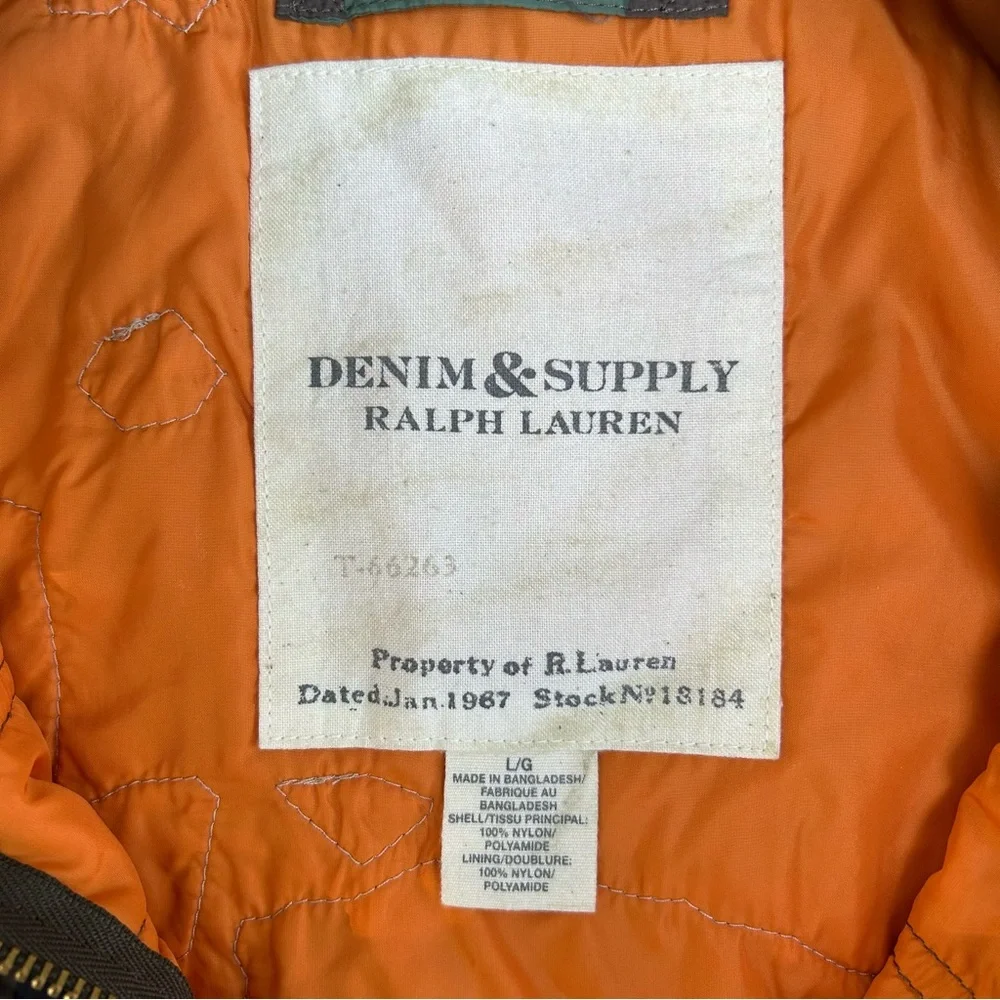 Ralph Lauren Denim & Supply Camo Flag Zip Up Vest - Picture 3 of 5
